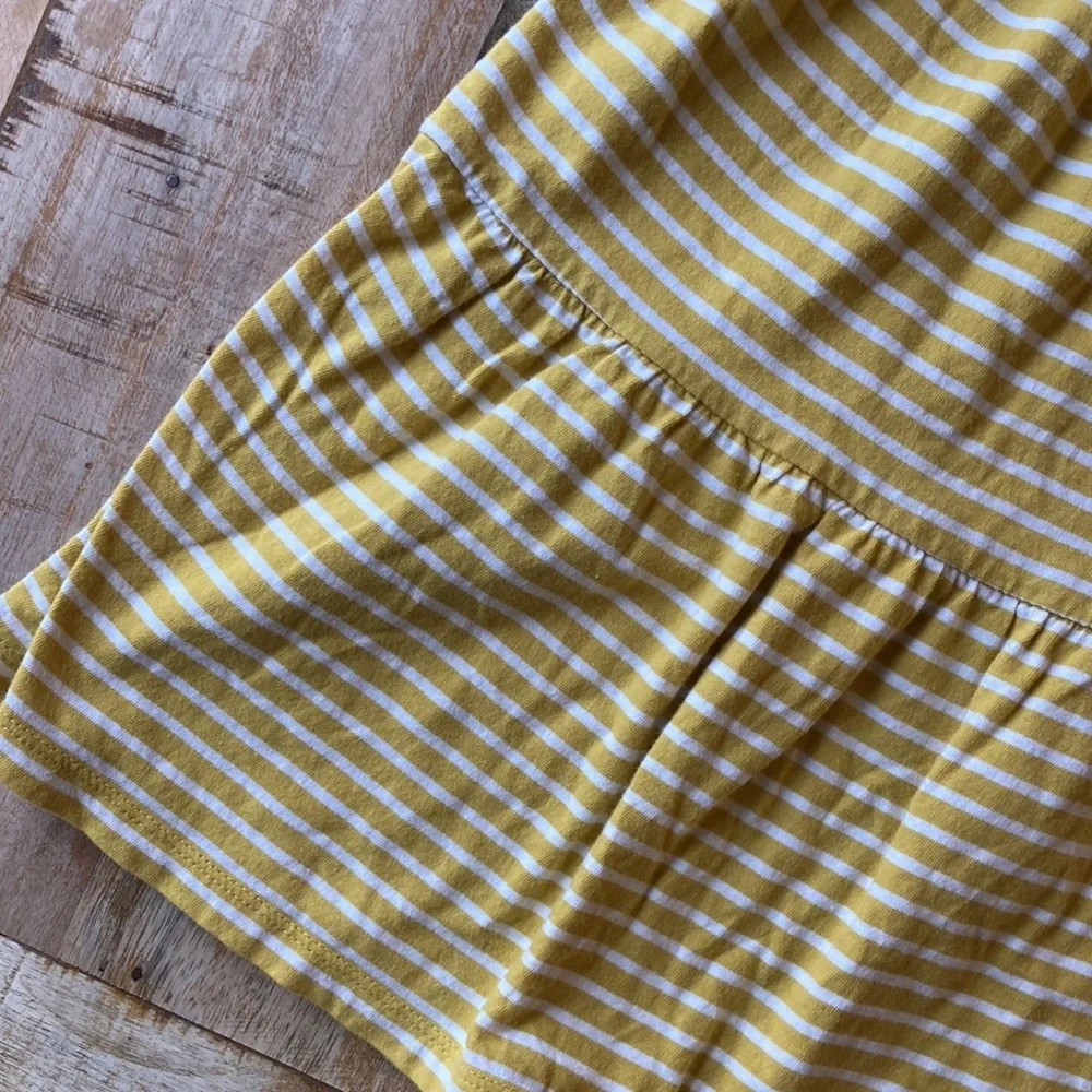 Children's Striped Yellow Knit Dress